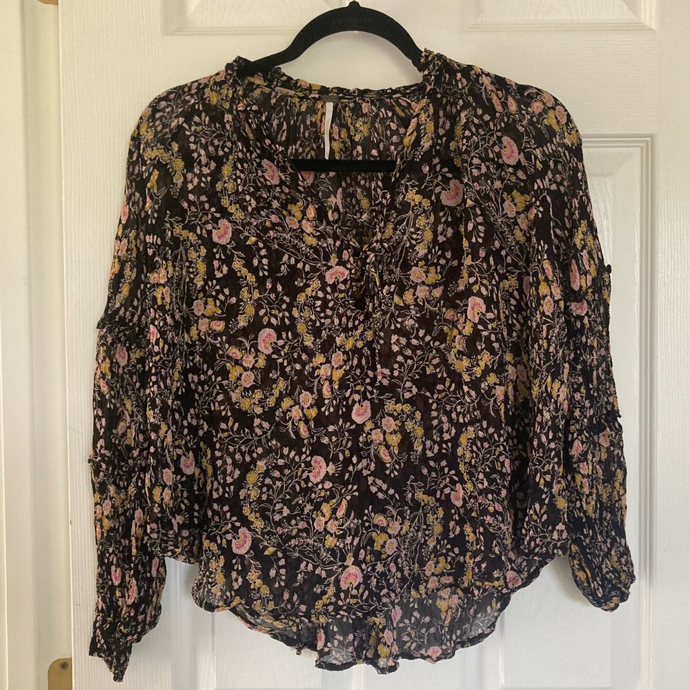 Free People Floral Top